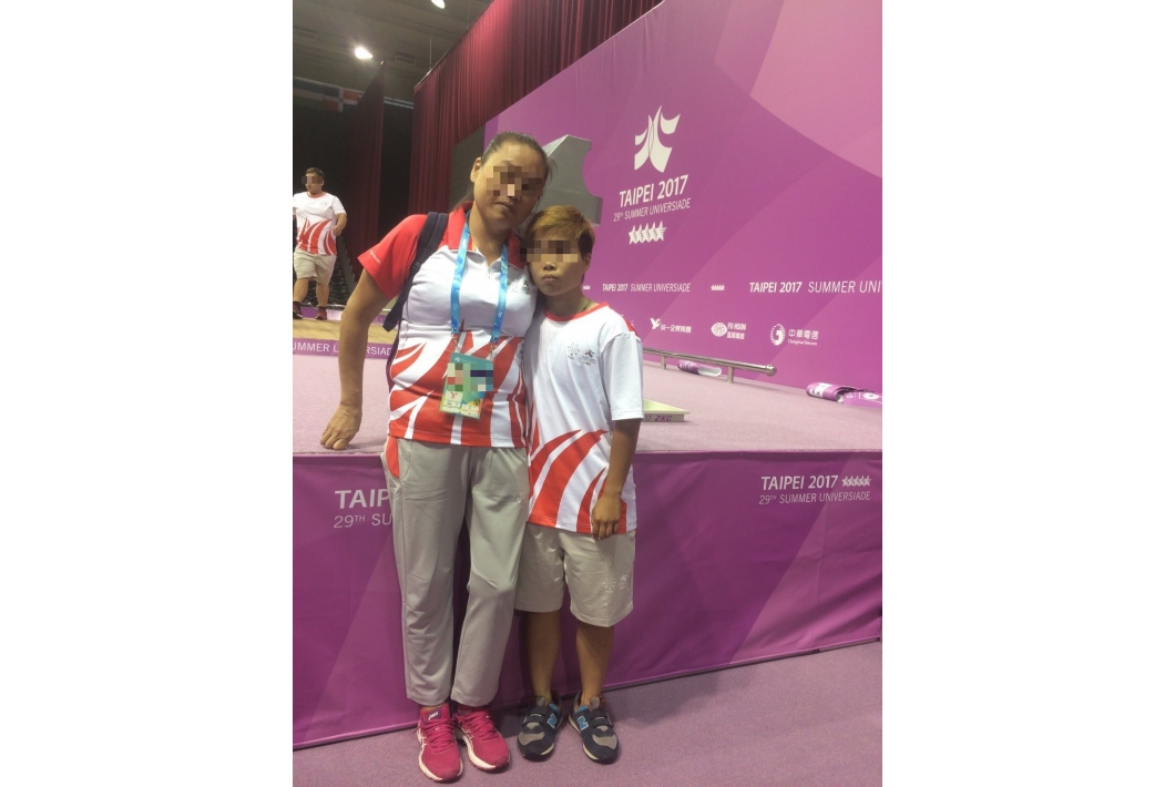 小萱與教練合照