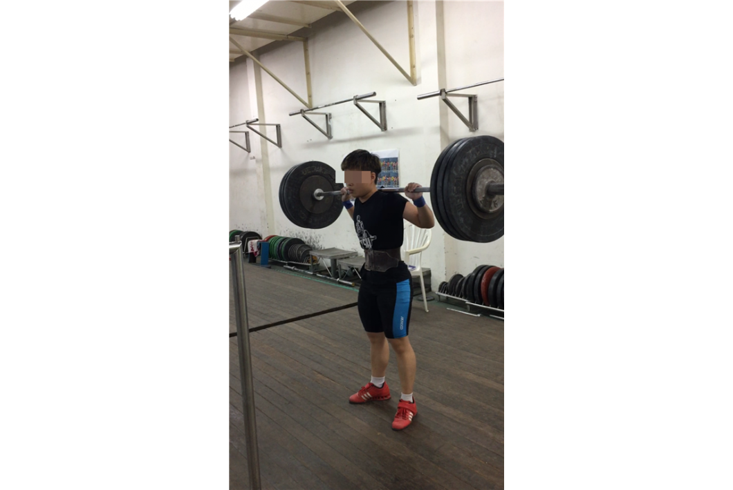 小萱積極練習舉重,希望能獲優異成績