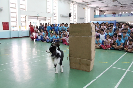 Sponsored classroom projectors and disaster prevention educational seminars